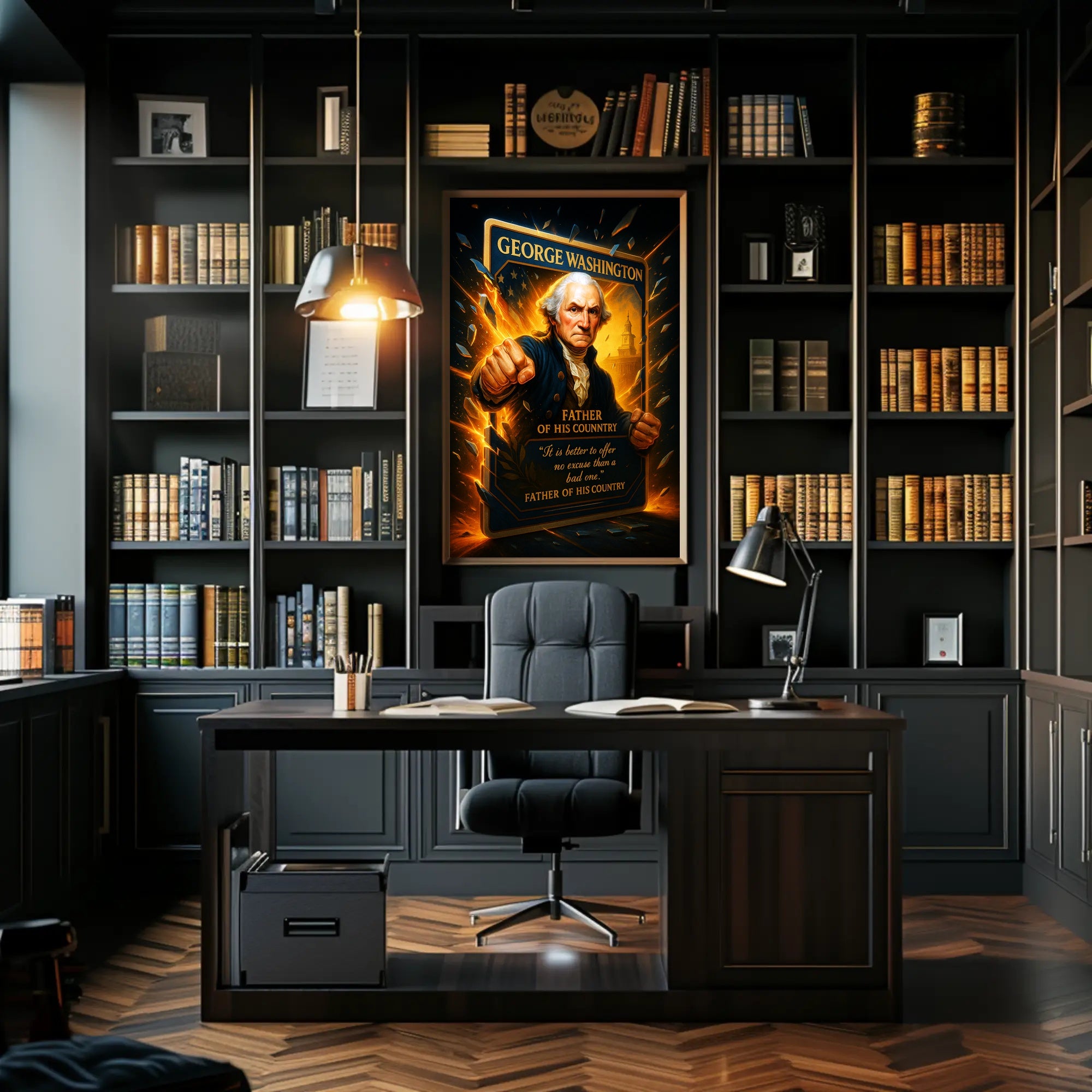 George Washington Father of His Country Poster PosterGoat