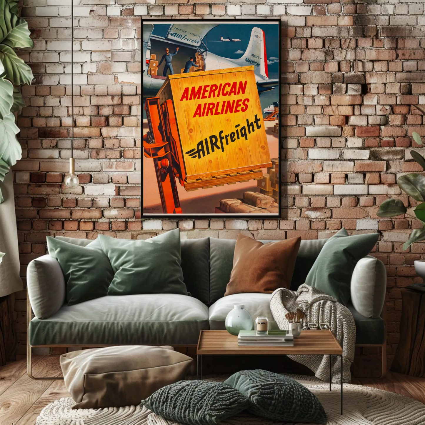 American Airlines Airfreight Poster