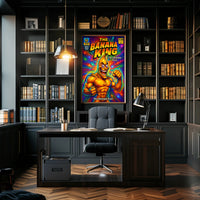 The Banana King Superhero Pop Culture Poster