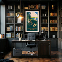 Vintage Serenity in Nature Outdoor Camping Travel Poster