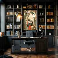 Vintage Adventure Landscape Art Deco Style Poster