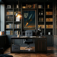 Convair XF-92 in Flight Futuristic Sci-Fi Poster