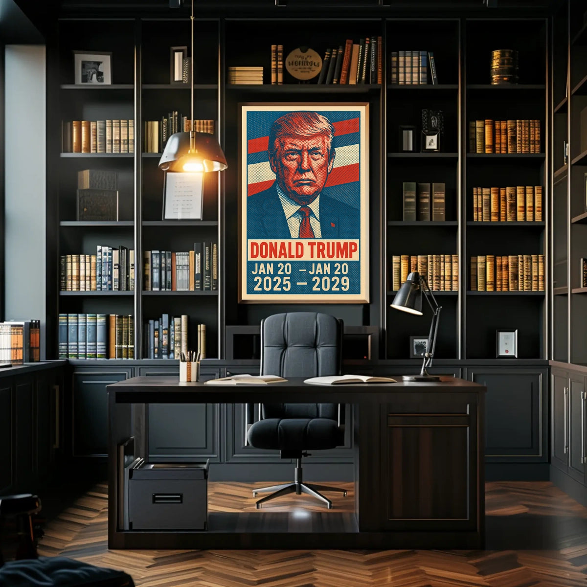 Donald Trump Presidential Term Patriotic Pop Art Poster
