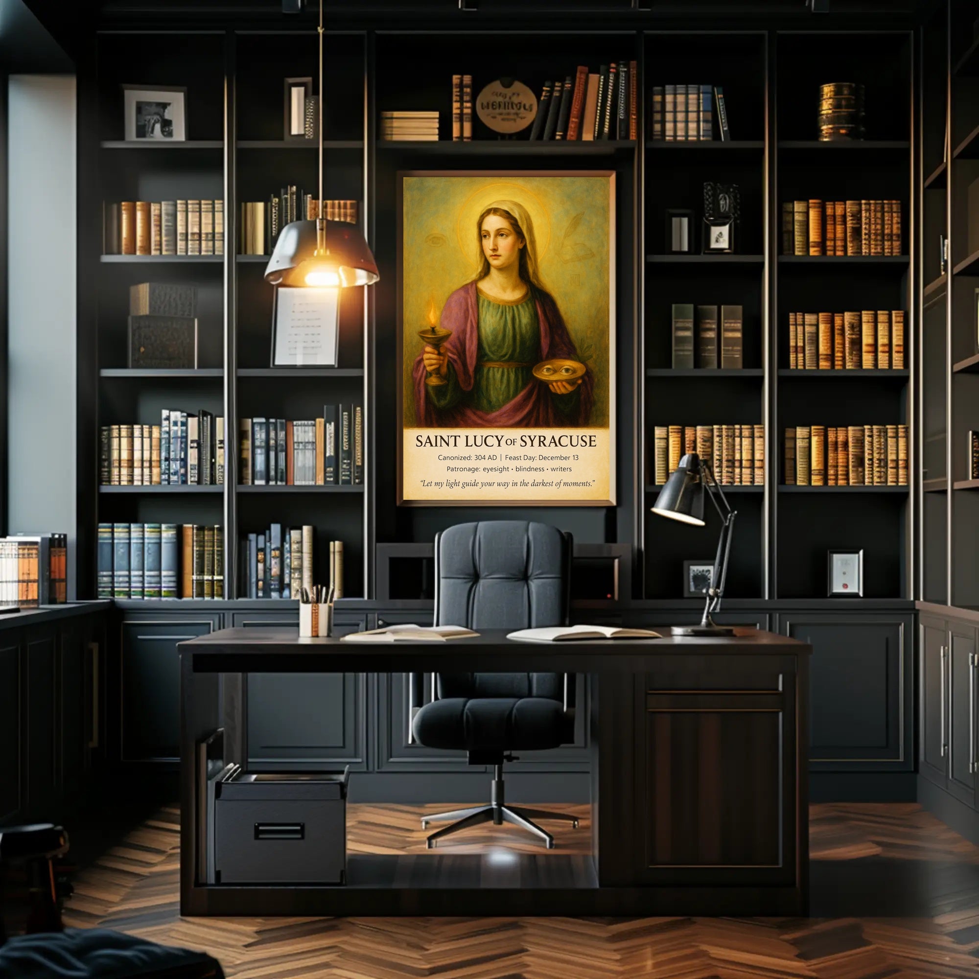 Saint Lucy of Syracuse Poster PosterGoat