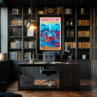 Kansas City City of Fountains Poster