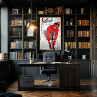 Vintage Skiing Adventure in Bernese Oberland Travel Poster PosterGoat