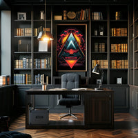 Geometric Sunrise Poster