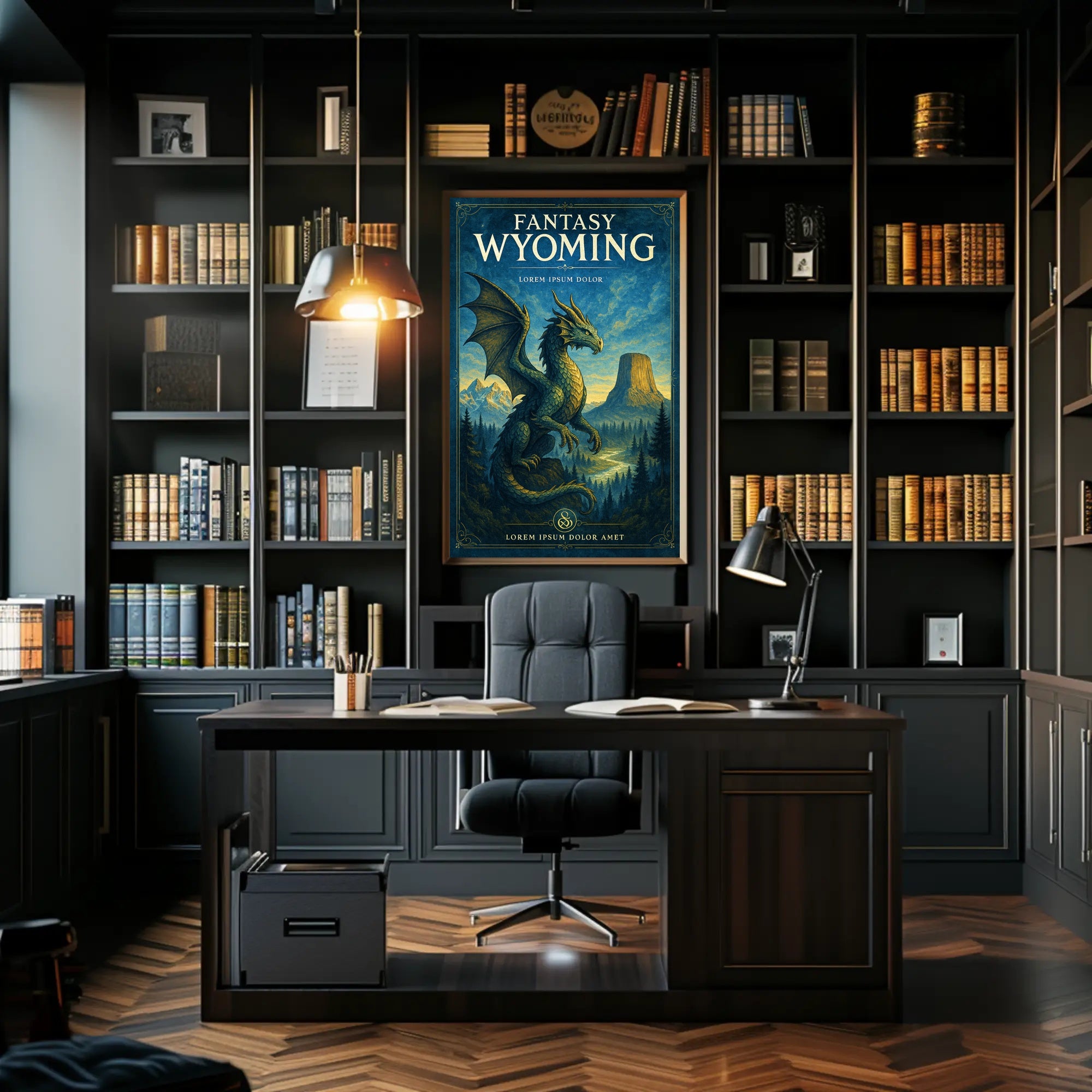 Fantasy Wyoming Poster PosterGoat