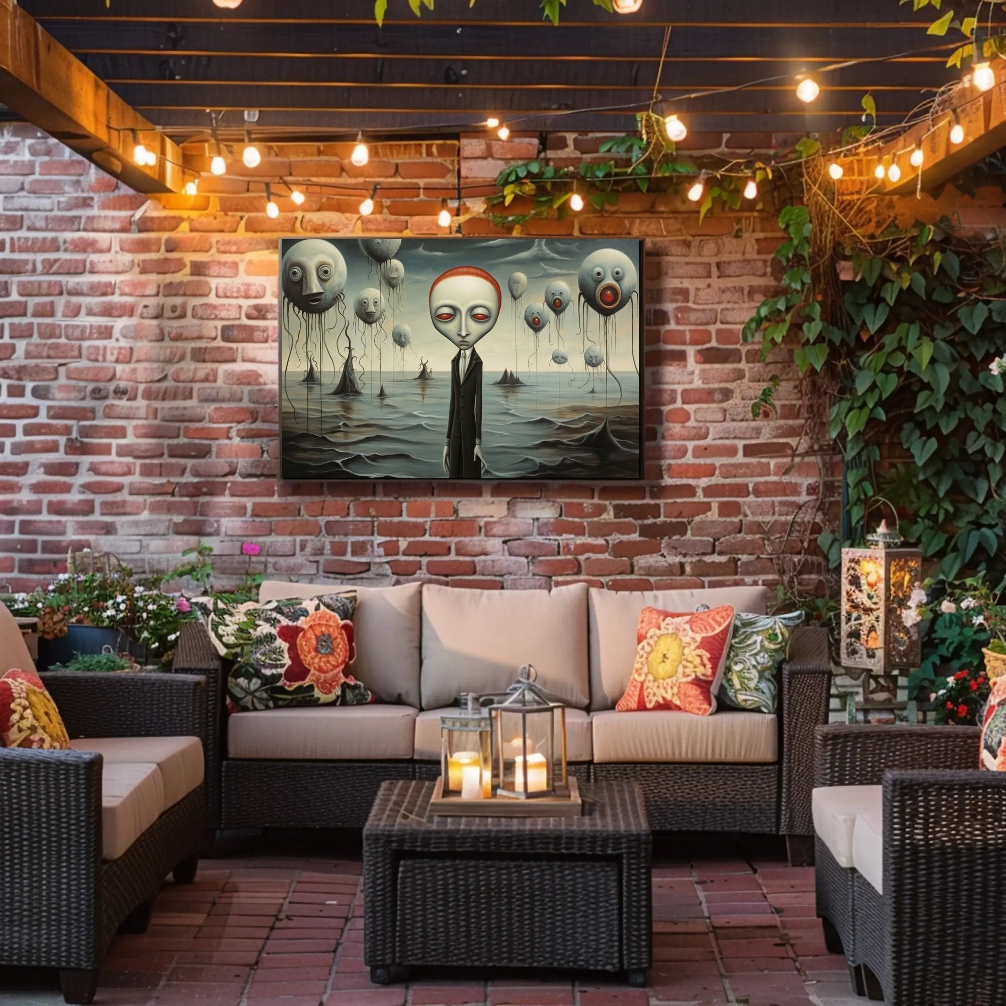 Eerie Surrealism: Dreamy Otherworldly Art Poster - Artistic Poster