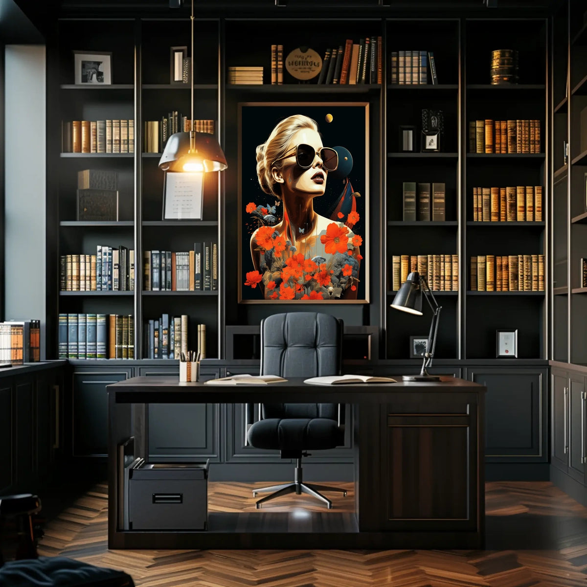 Surreal Woman Celestial Dreamscape Abstract or Artistic Poster