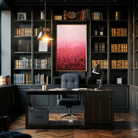 Abstract Pink Landscape Poster Modern Wall Art