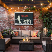 Victory Poster with Peace Symbol Poster