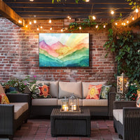 Vibrant Mountain Landscape Poster