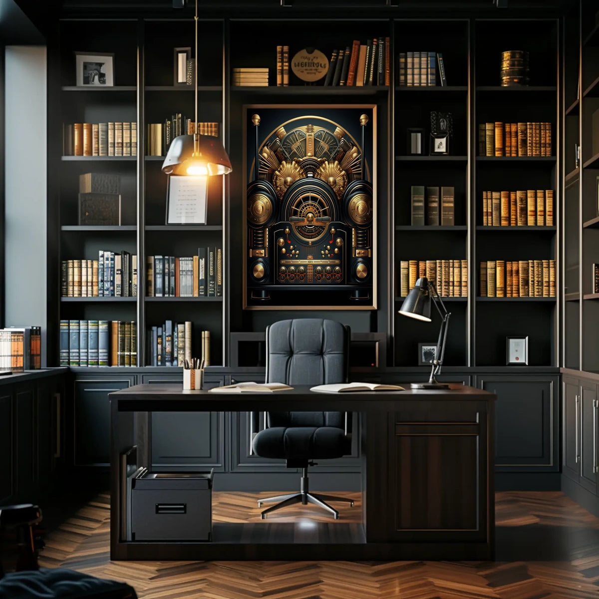 Vintage Steampunk Mechanical Art Print - Abstract or Artistic Poster