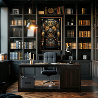 Vintage Steampunk Mechanical Art Print - Abstract or Artistic Poster