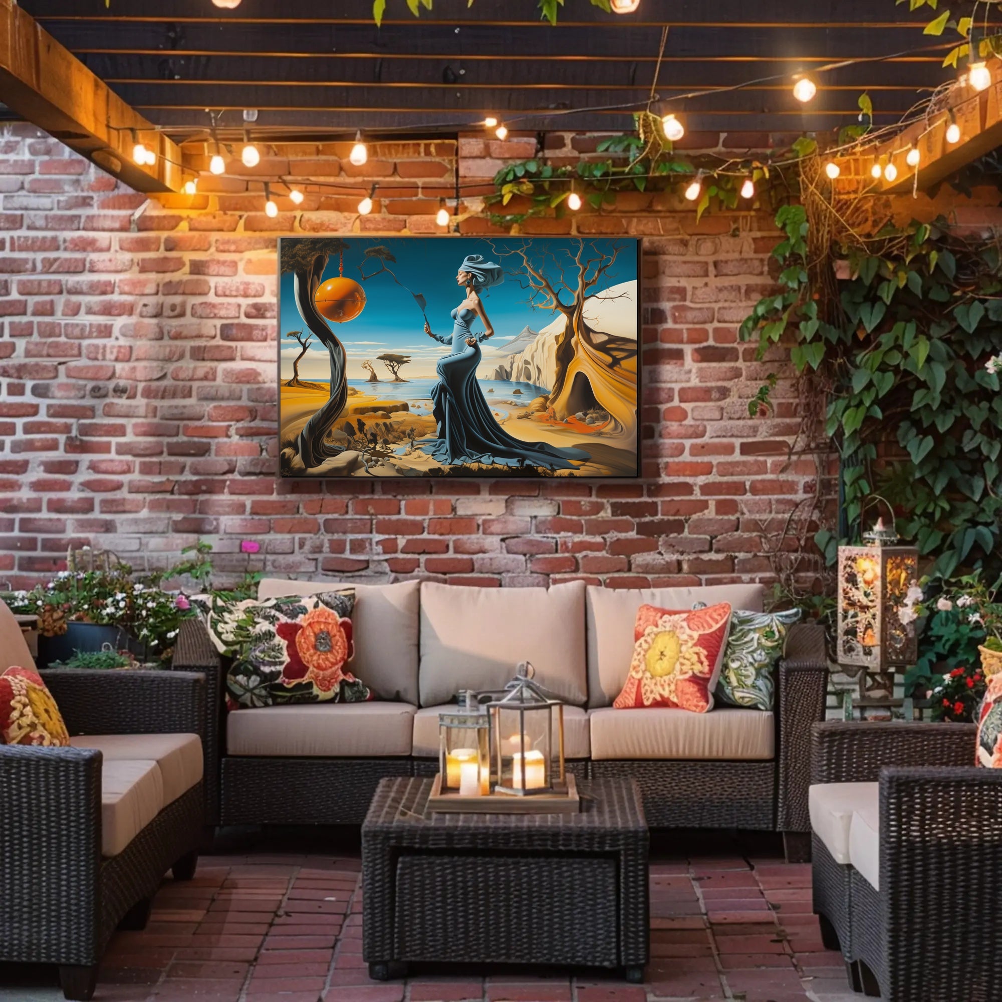 Dreamlike Coastal Surrealism: Surrealistic Artistic Poster