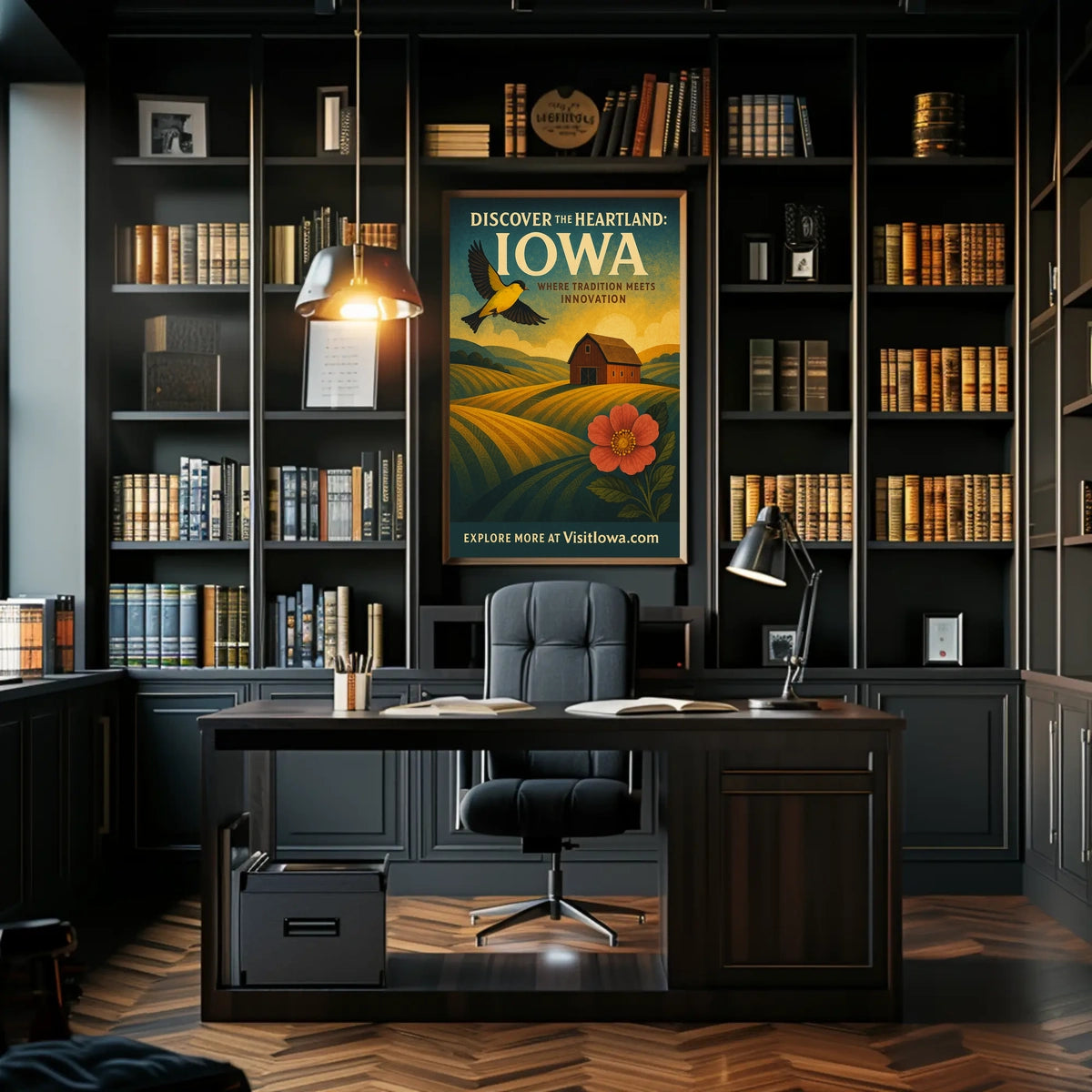 Discover the Heartland Iowa Poster