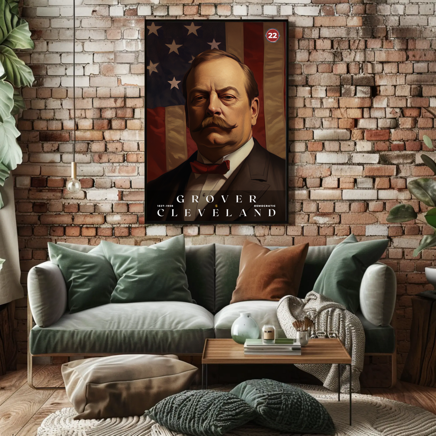 Grover Cleveland 22nd President Of The United States Portrait