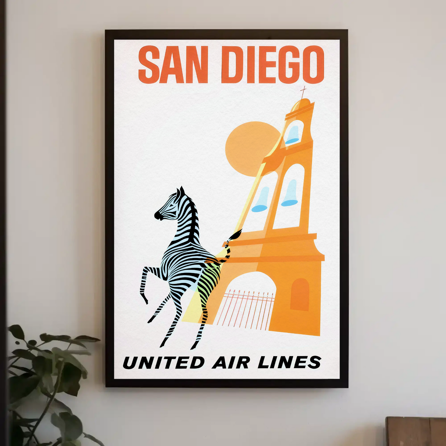 San Diego - United Air Lines Poster