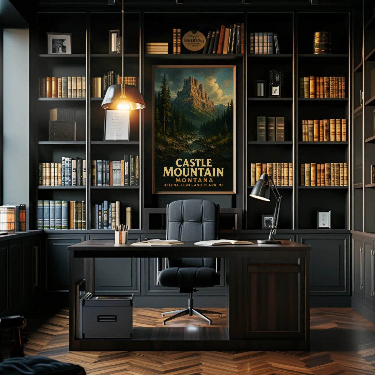 Castle Mountain In Montana Poster