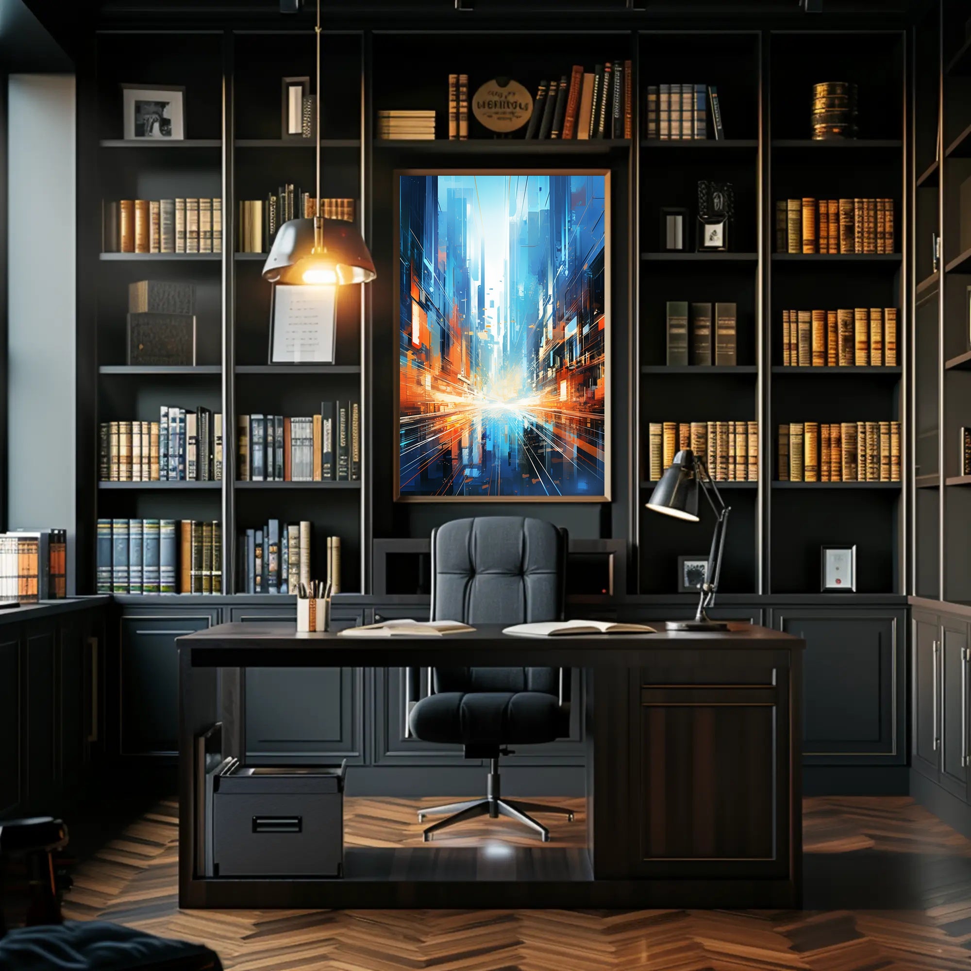 Futuristic Cityscape Poster