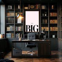 THINK BIG Minimalist Motivational or Quote Poster PosterGoat