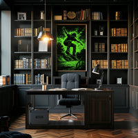 Dynamic Skateboarder Performing Trick Sports Poster