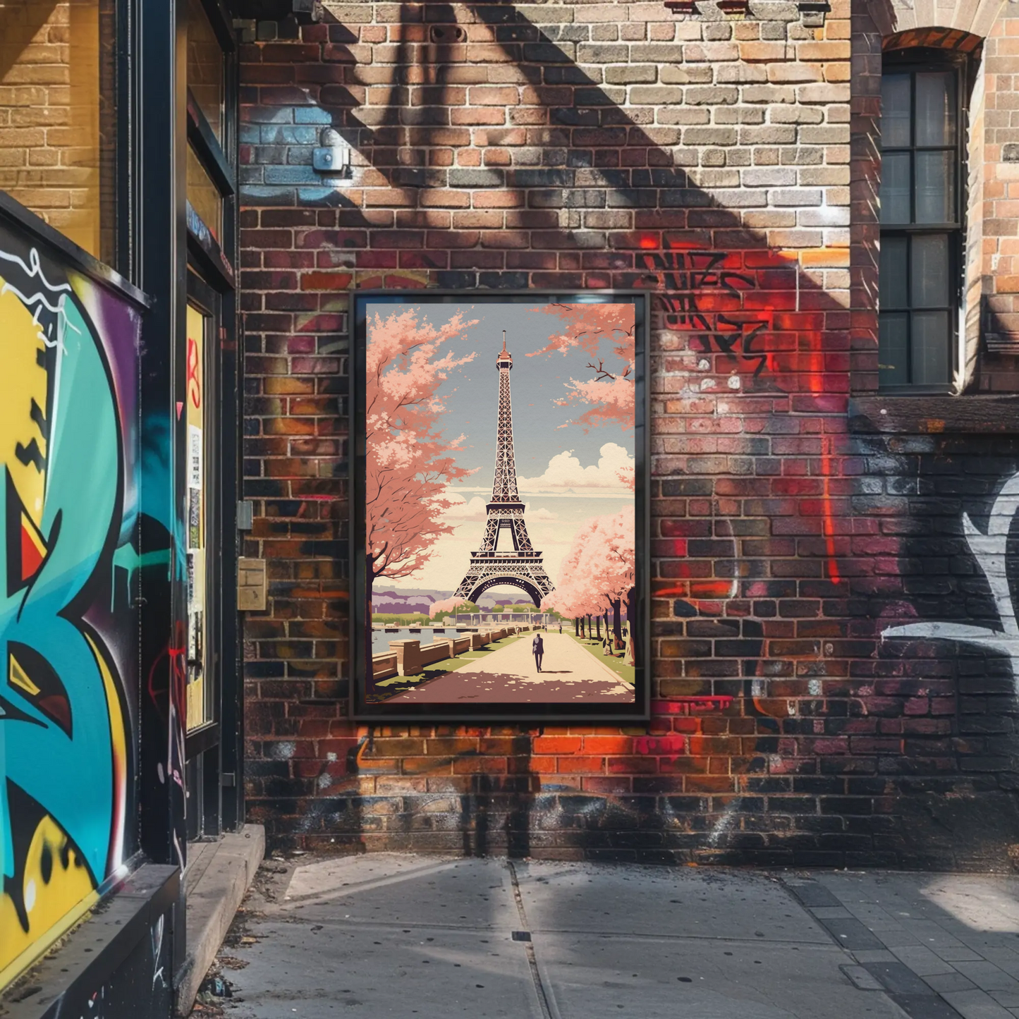 Paris – Eiffel Tower and Cherry Blossoms