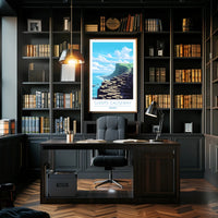 Giants Causeway Illustration Poster