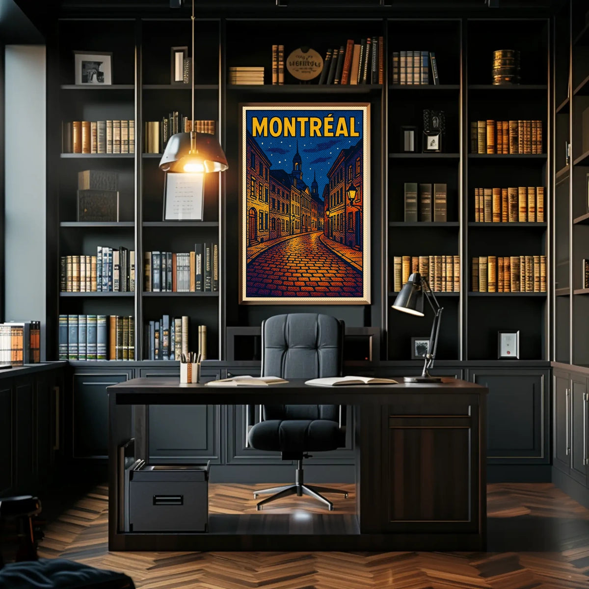 Montréal Nightscape Poster