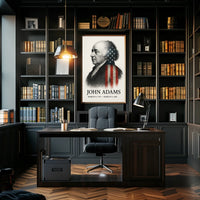 John Adams 2nd President of the United States Reflections Poster
