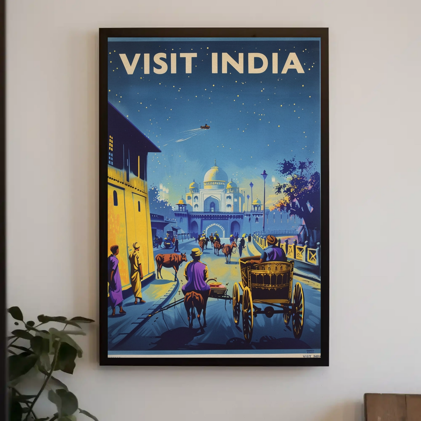 Visit India Vintage Poster