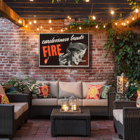 Carelessness Breeds Fire Poster PosterGoat