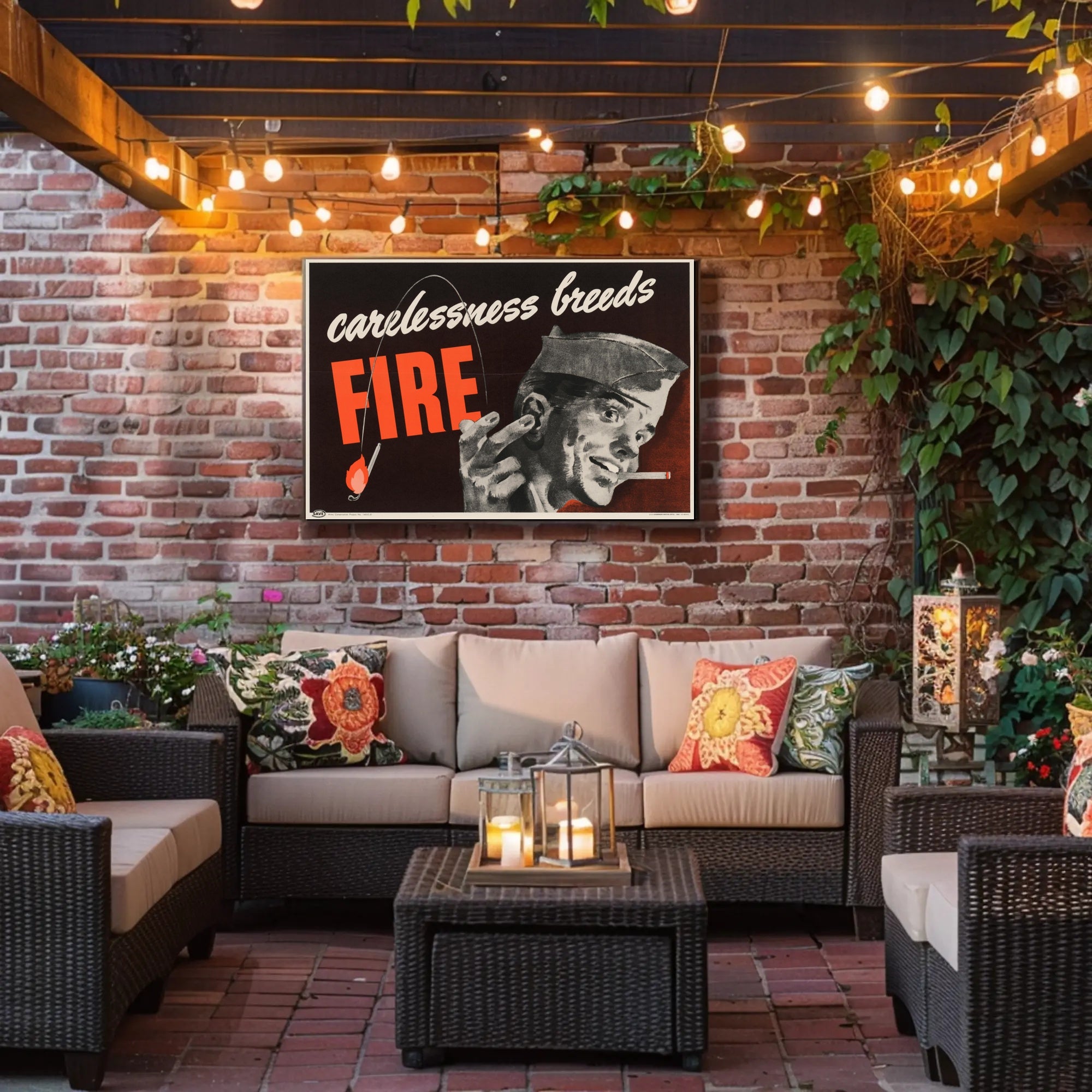 Carelessness Breeds Fire Poster PosterGoat