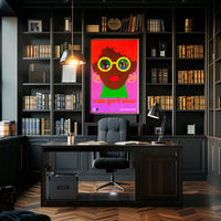 New York City Vibrant Pop Art Poster Abstract Wall Art