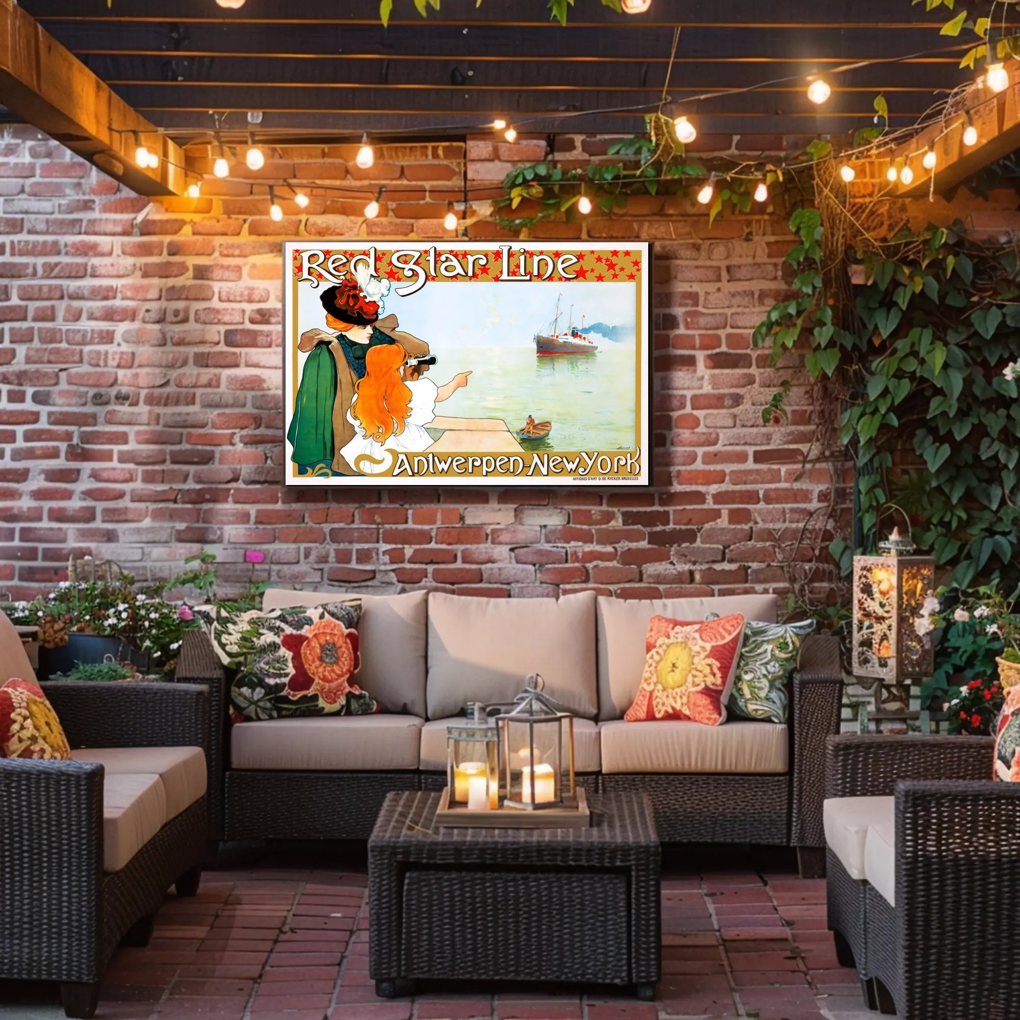 Red Star Line Adventure Poster PosterGoat