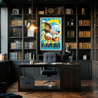 Les Marécottes Scenic Winter Travel Poster PosterGoat