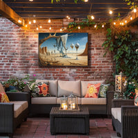 Surreal Desert Dreamscape Art Poster