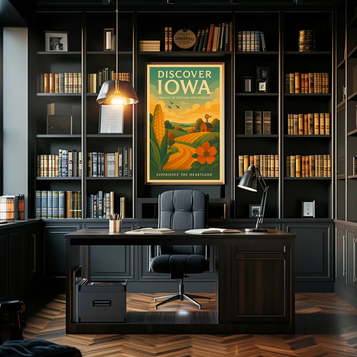 Discover Iowa Experience the Heartland Poster