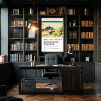 Katsushika Hokusai The Inume Pass in Kai Province Poster