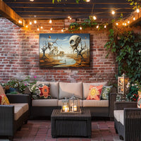 Dreamscape with Eerie Eye Trees Fantasy or Mythology Poster