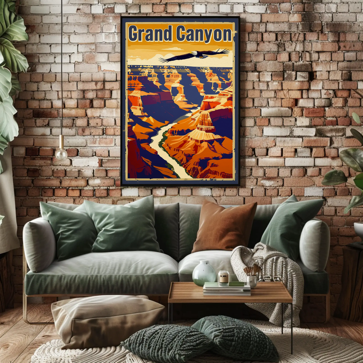 Grand Canyon Eagle Poster