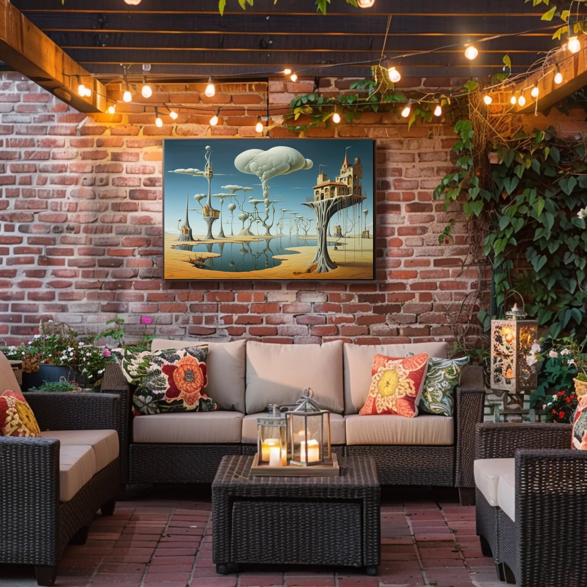 Whimsical Surreal Landscape Art Fantasy or Mythology Poster