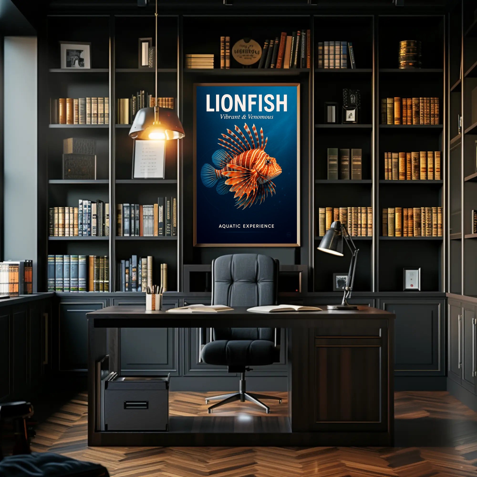 Lionfish Vibrant & Venomous Poster PosterGoat