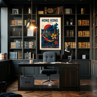 Hong Kong A Vibrant Cityscape Poster PosterGoat