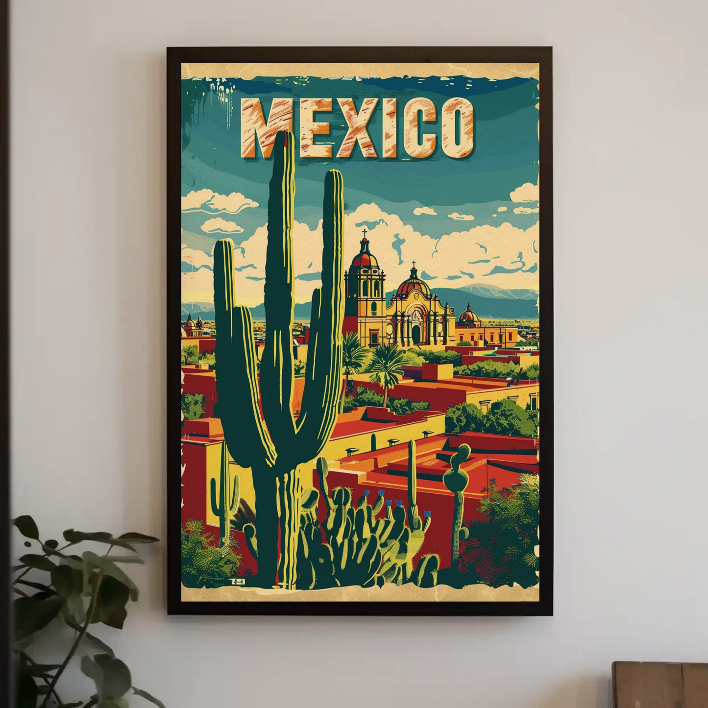 Mexico City Vintage Poster