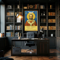 Saint Fabian Poster PosterGoat