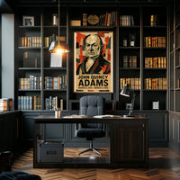 John Quincy Adams 6th President of the United States Layered paper Collage Poster