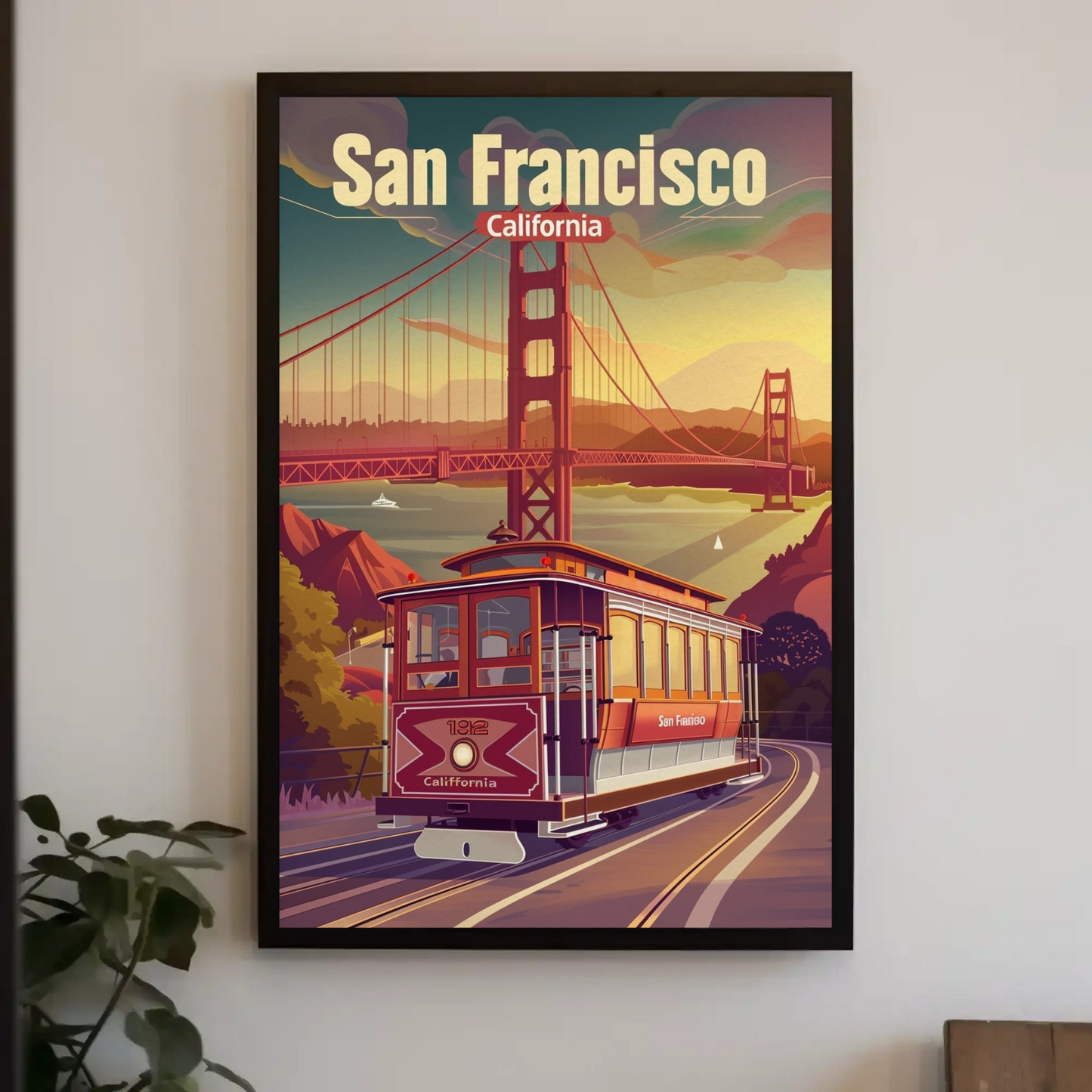 San Francisco California Vintage Poster
