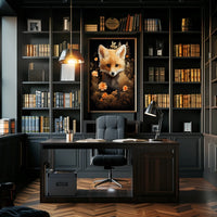 Enchanted Forest Guardian Whimsical Fox Lovers Poster